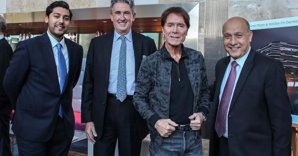 Sir Cliff Richard marks the occasion as work starts on two new hotels at Heathrow Airport - getwestlondon